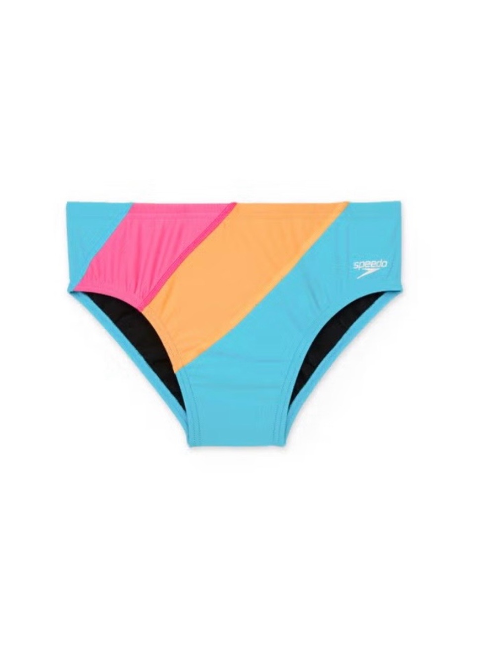 NWT Speedo Men’s Colorblock One Swim Brief Pink Glo